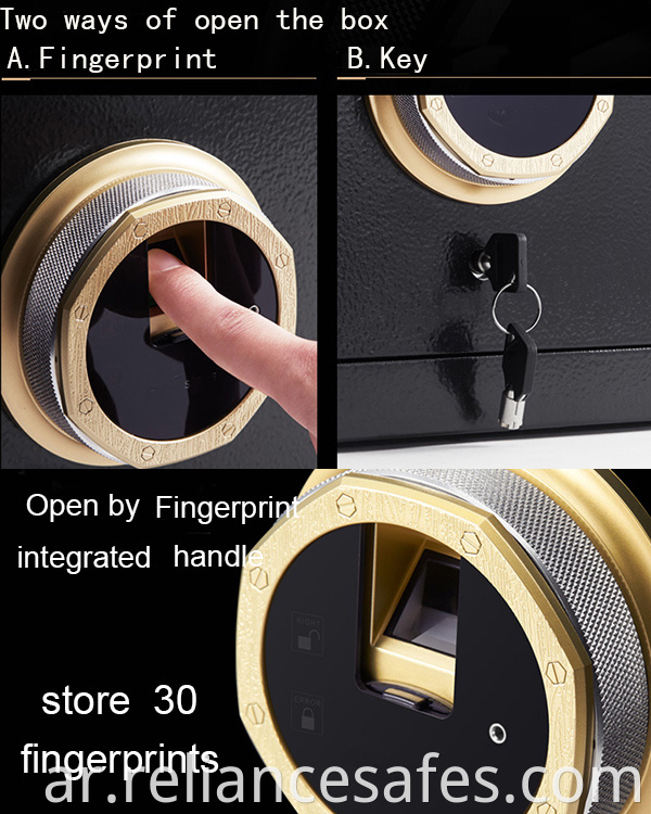 Fingerprint Secret Home Safe Box